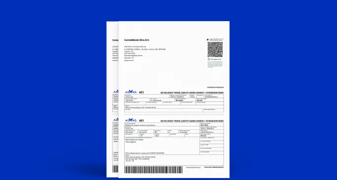 Boleto bancário do Asaas.